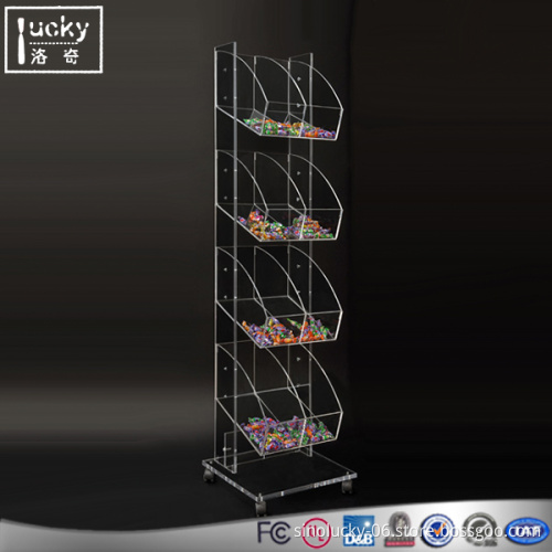 Hot sale candy display rack with multi cabinets for display cabinet